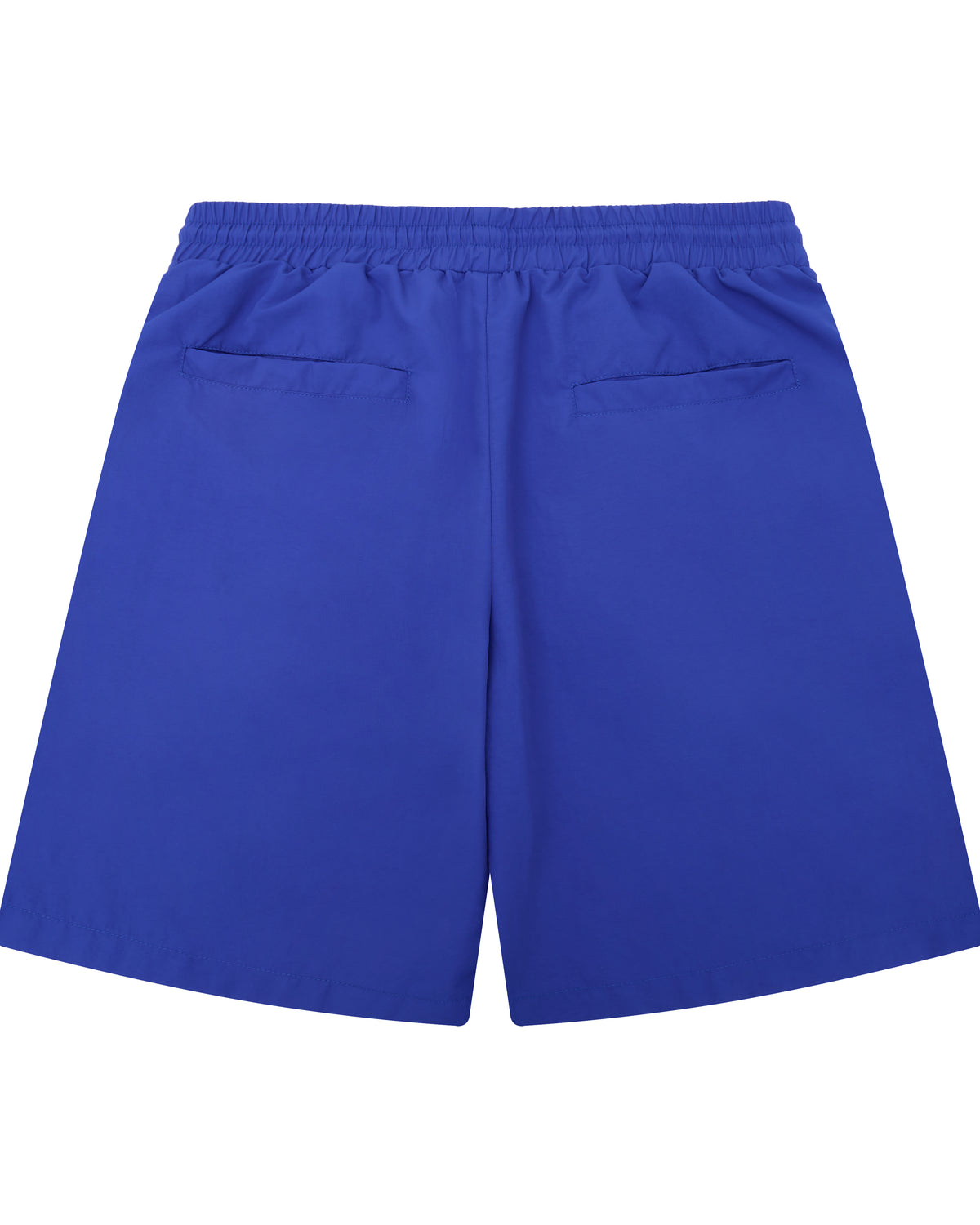 Blue shorts on a white background