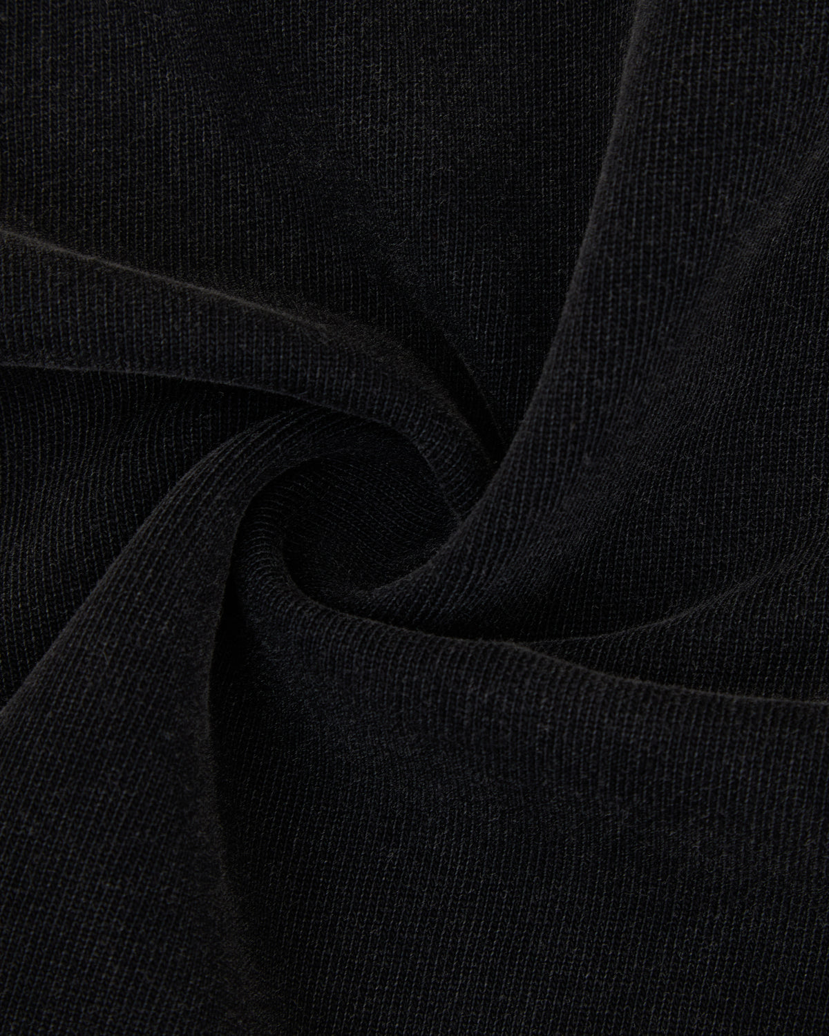 Close-up of black fabric with a subtle texture