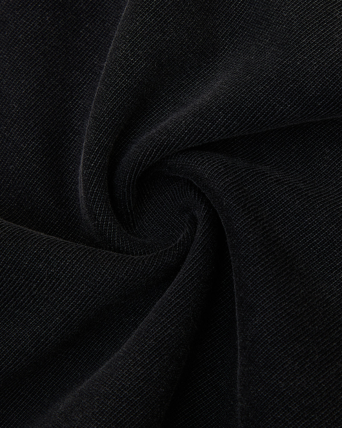 Close-up of black fabric with a subtle texture