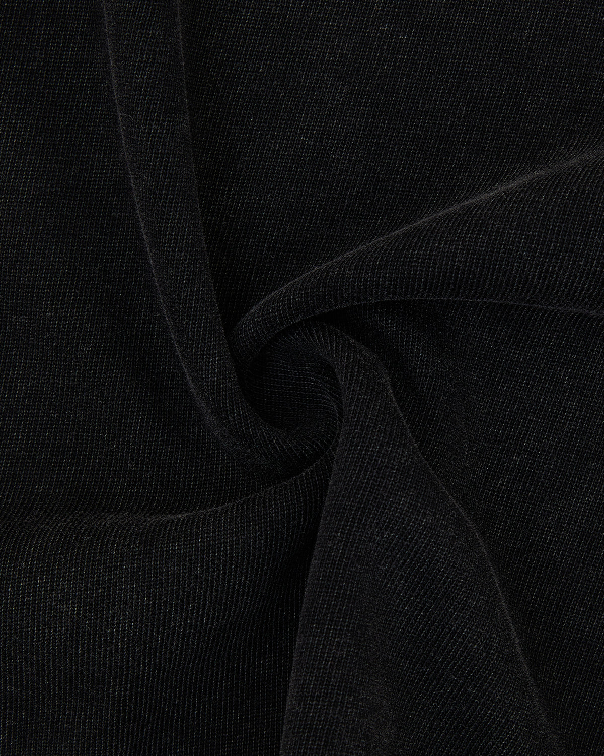 Close-up of black fabric with folds