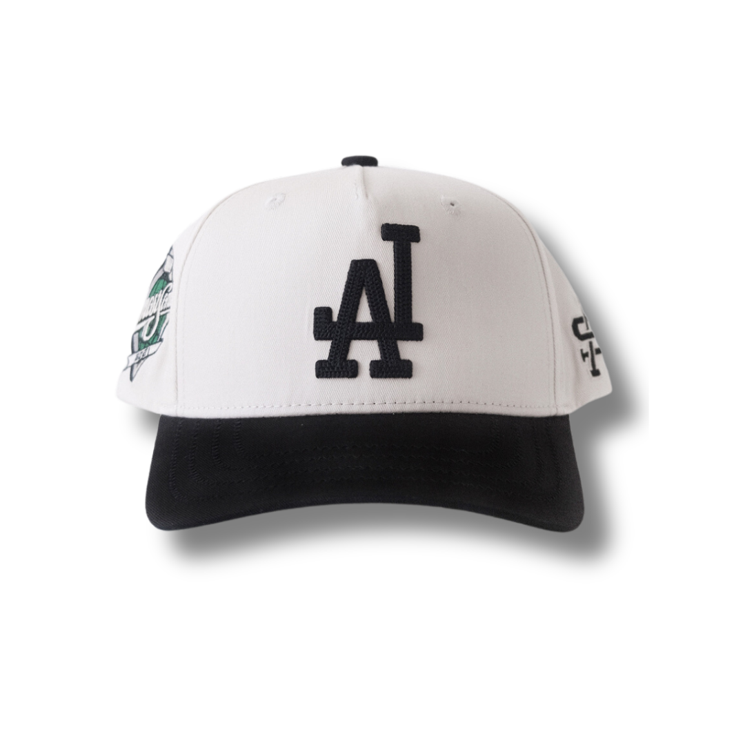 LA World Series Snapback (Cream/Black)