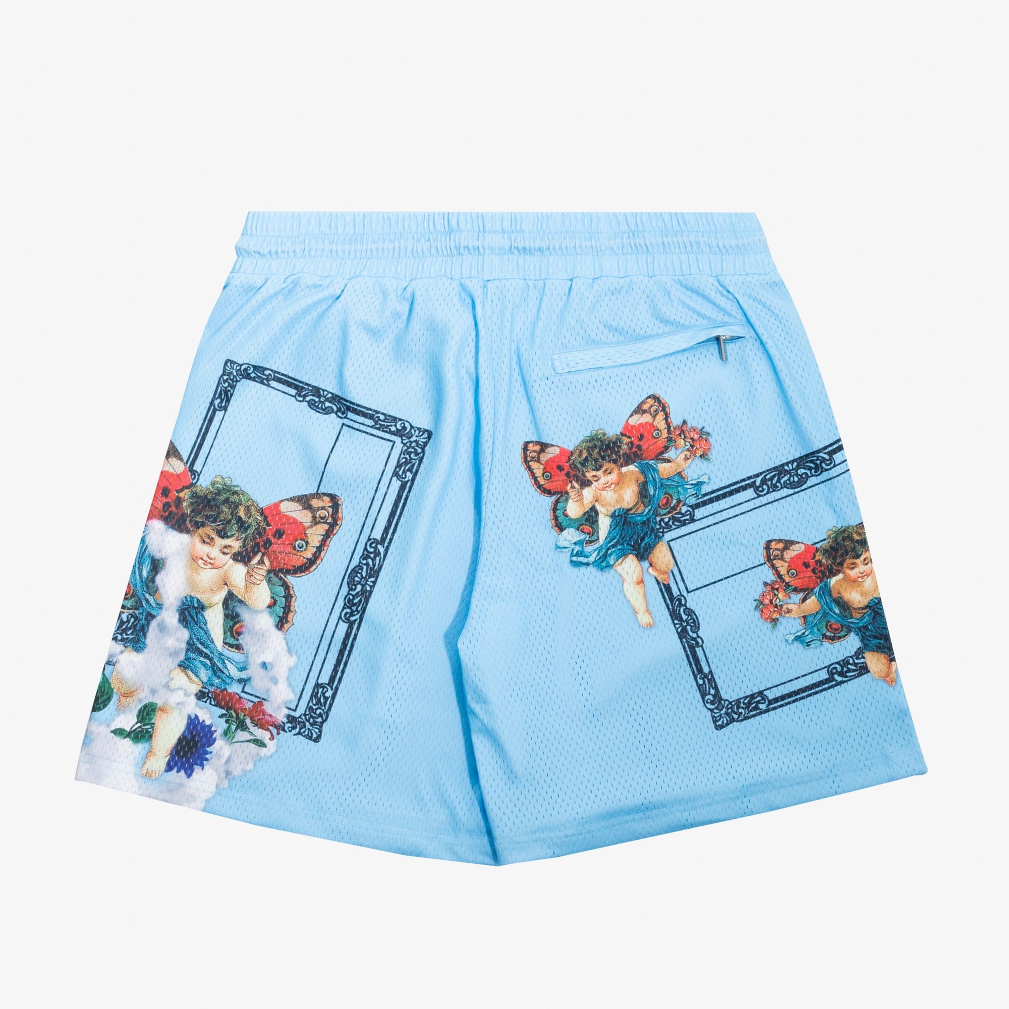 Venetian Mesh Shorts (Baby Blue)