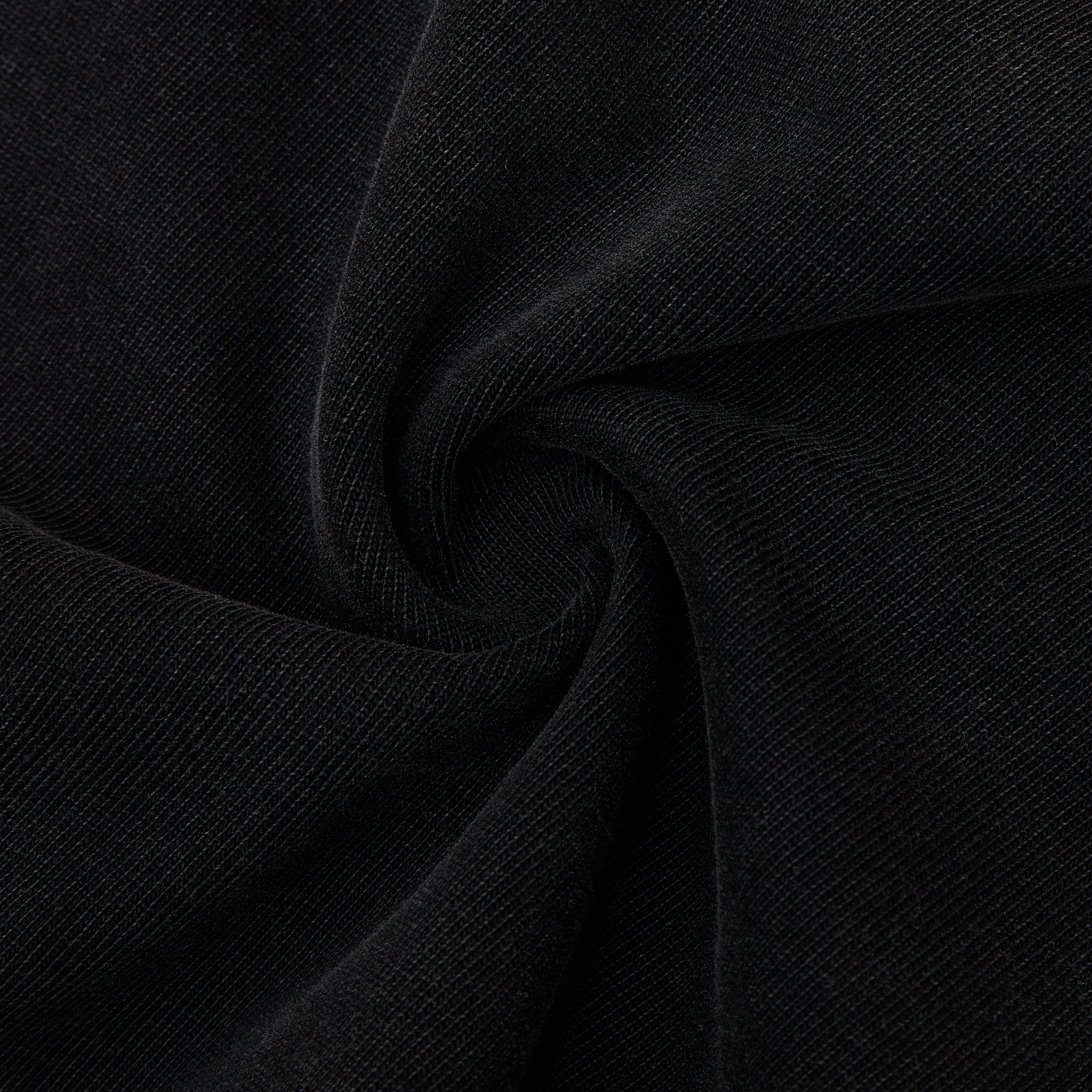 Close-up of black fabric with a subtle texture