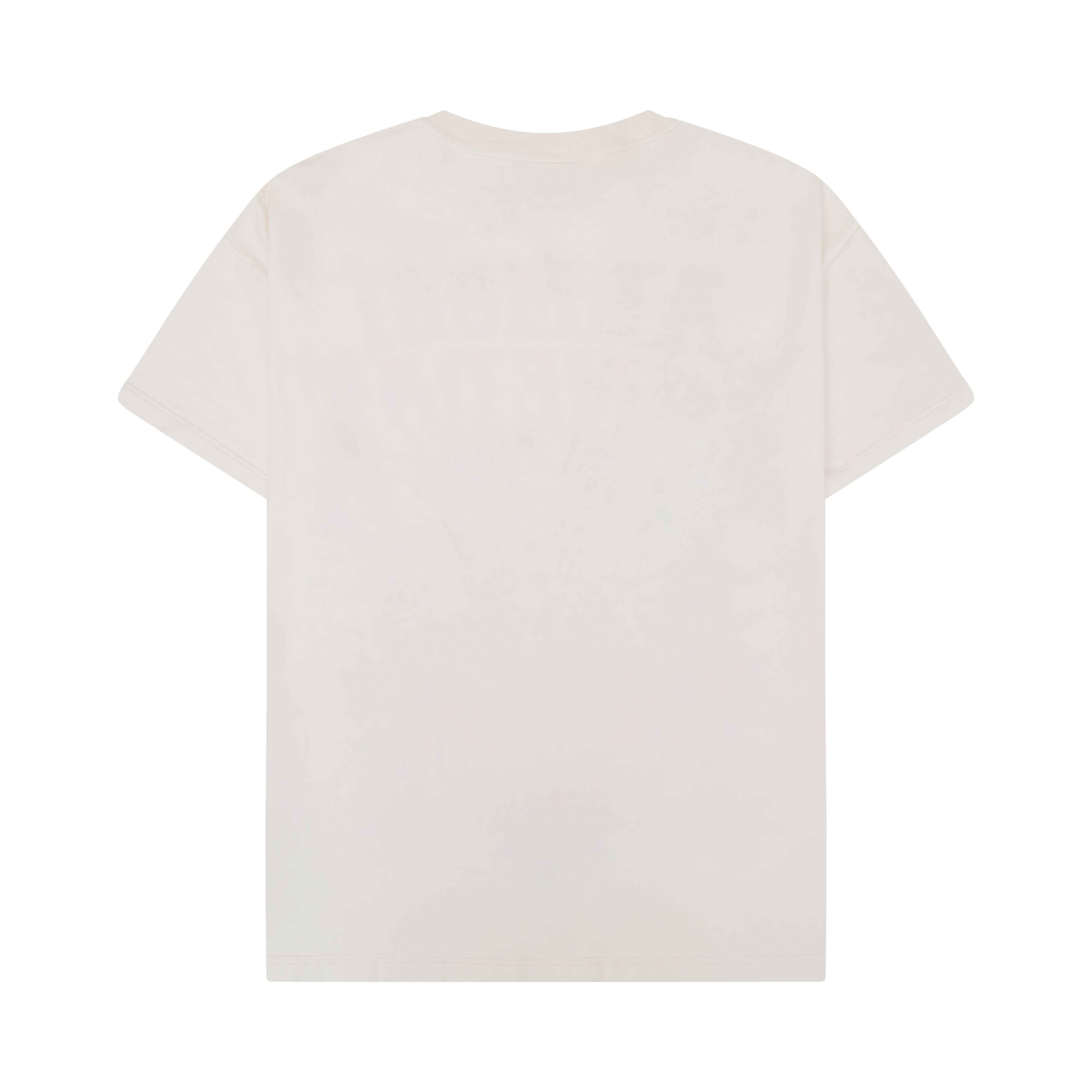 Plain white t-shirt on a white background