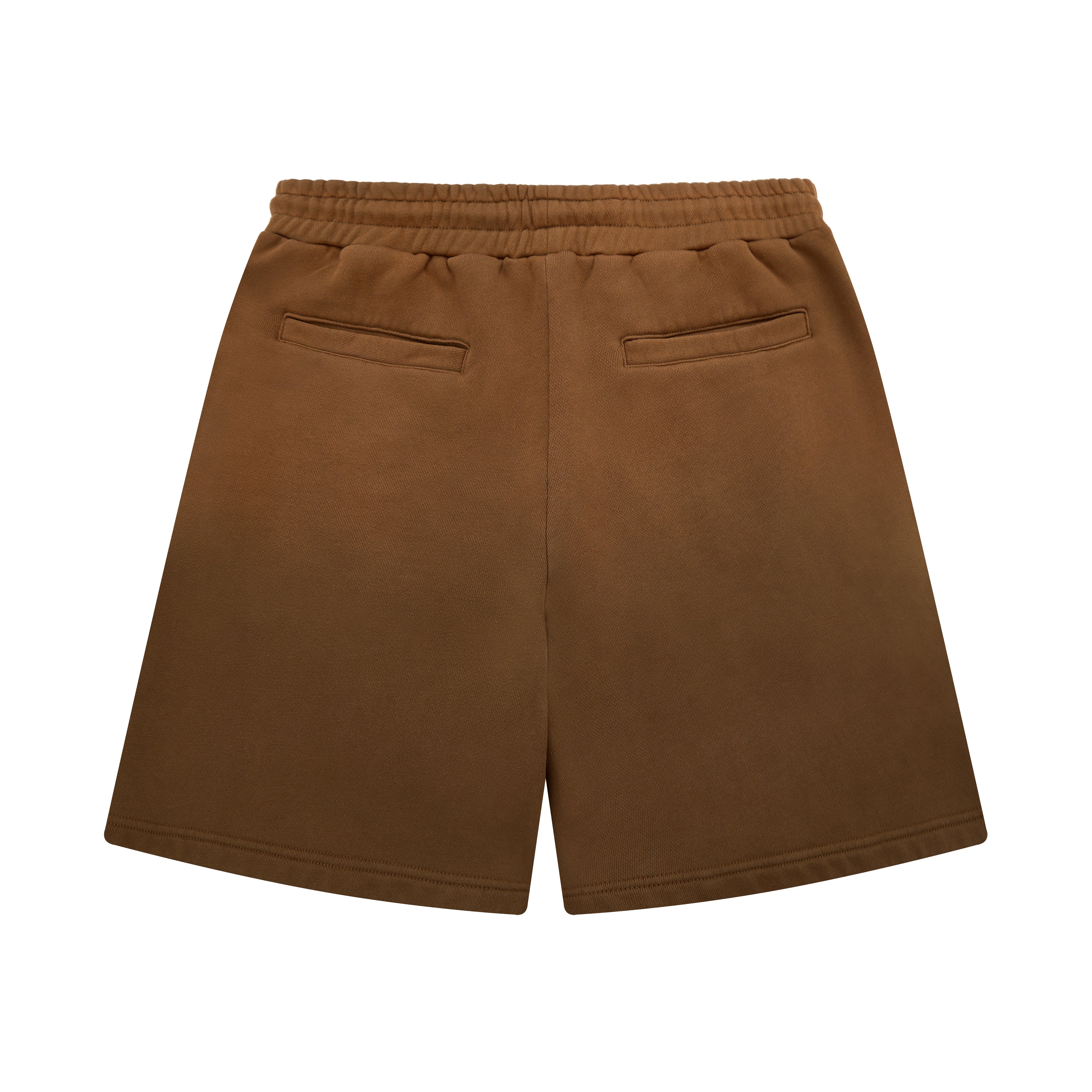 Brown shorts on a white background