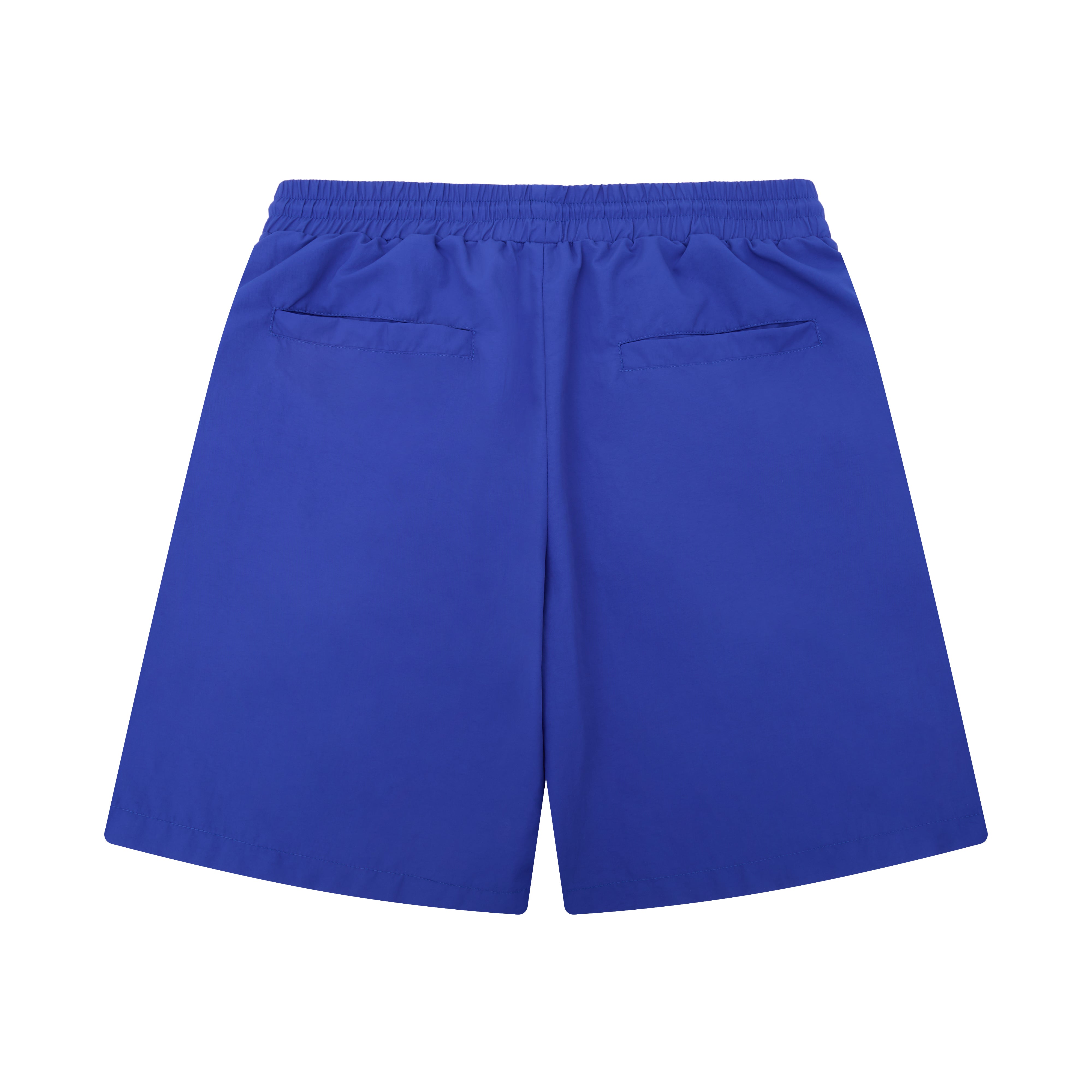 Blue shorts on a white background