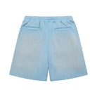 Light blue shorts on a white background