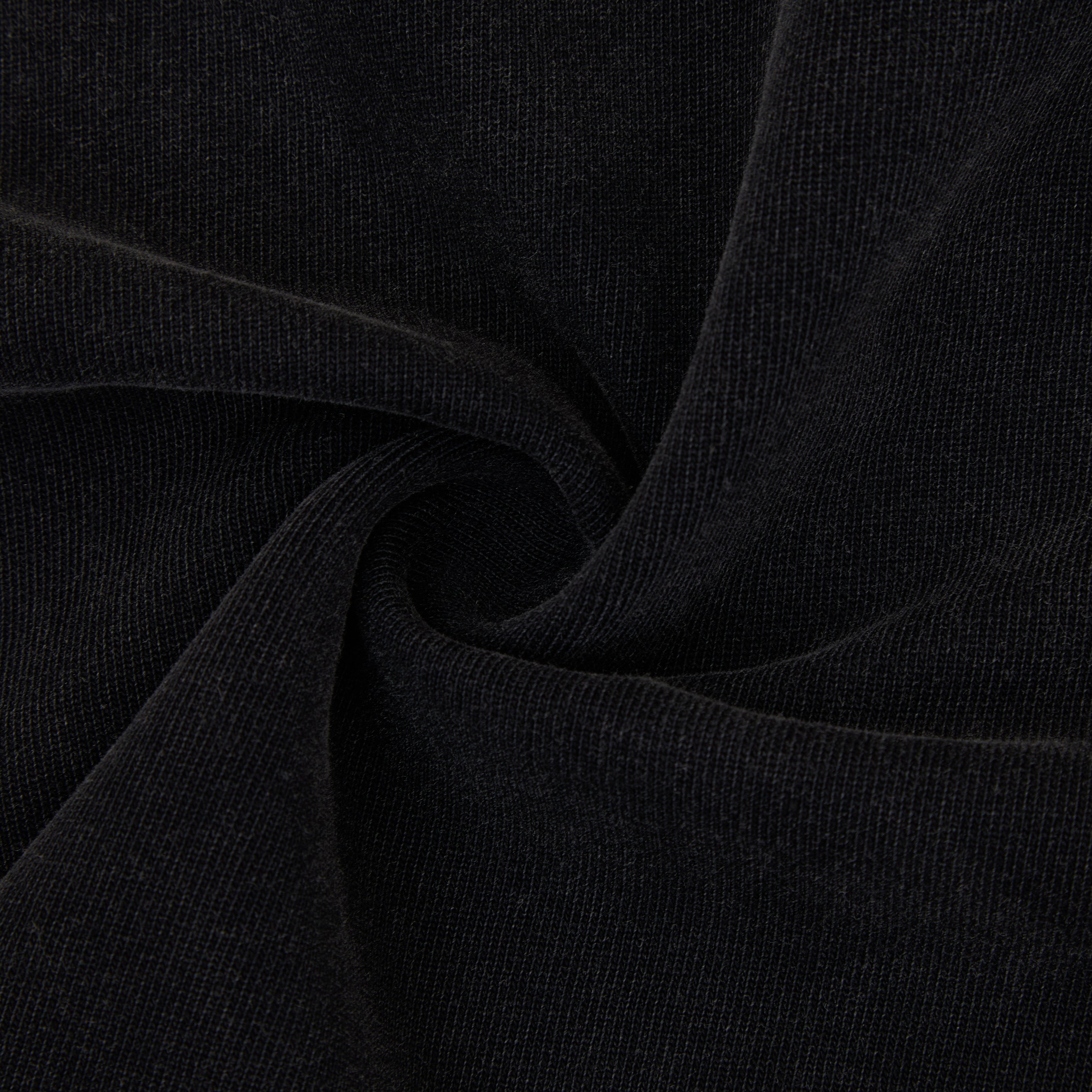 Close-up of black fabric with a subtle texture