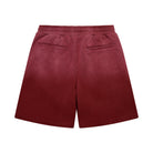 Maroon shorts on a white background