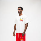 ALMOST SOMEDAY Drive Thru Tee in Cream, detail view