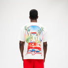 ALMOST SOMEDAY Drive Thru Tee in Cream, back view