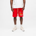 ALMOST SOMEDAY Drive Thru Terry Short in Red, front view