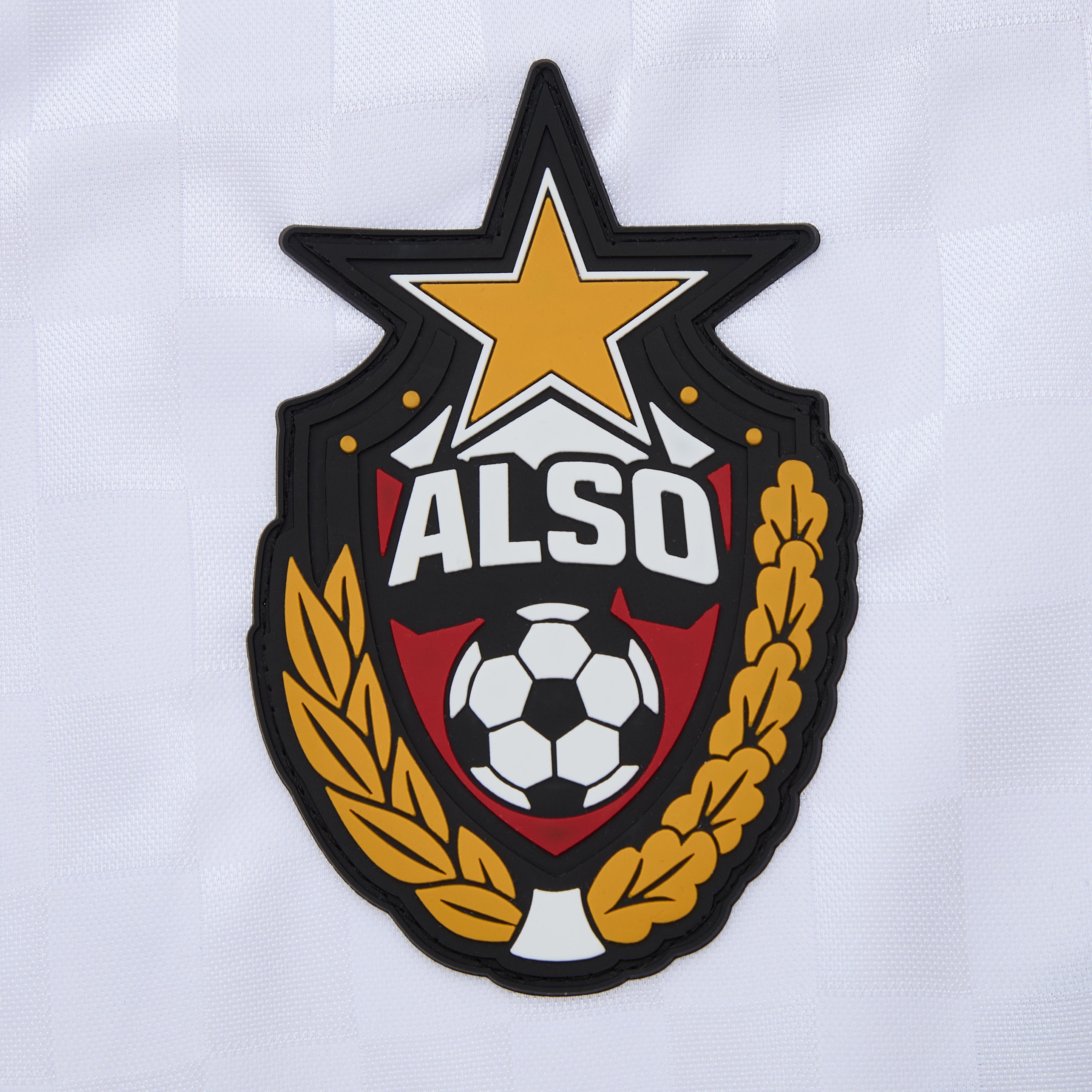 Logo with a star, 'ALSO' text, and soccer ball on a white background