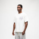 ALMOST SOMEDAY Flourish Tee in Cream, detail view