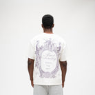 ALMOST SOMEDAY Flourish Tee in Cream, back view