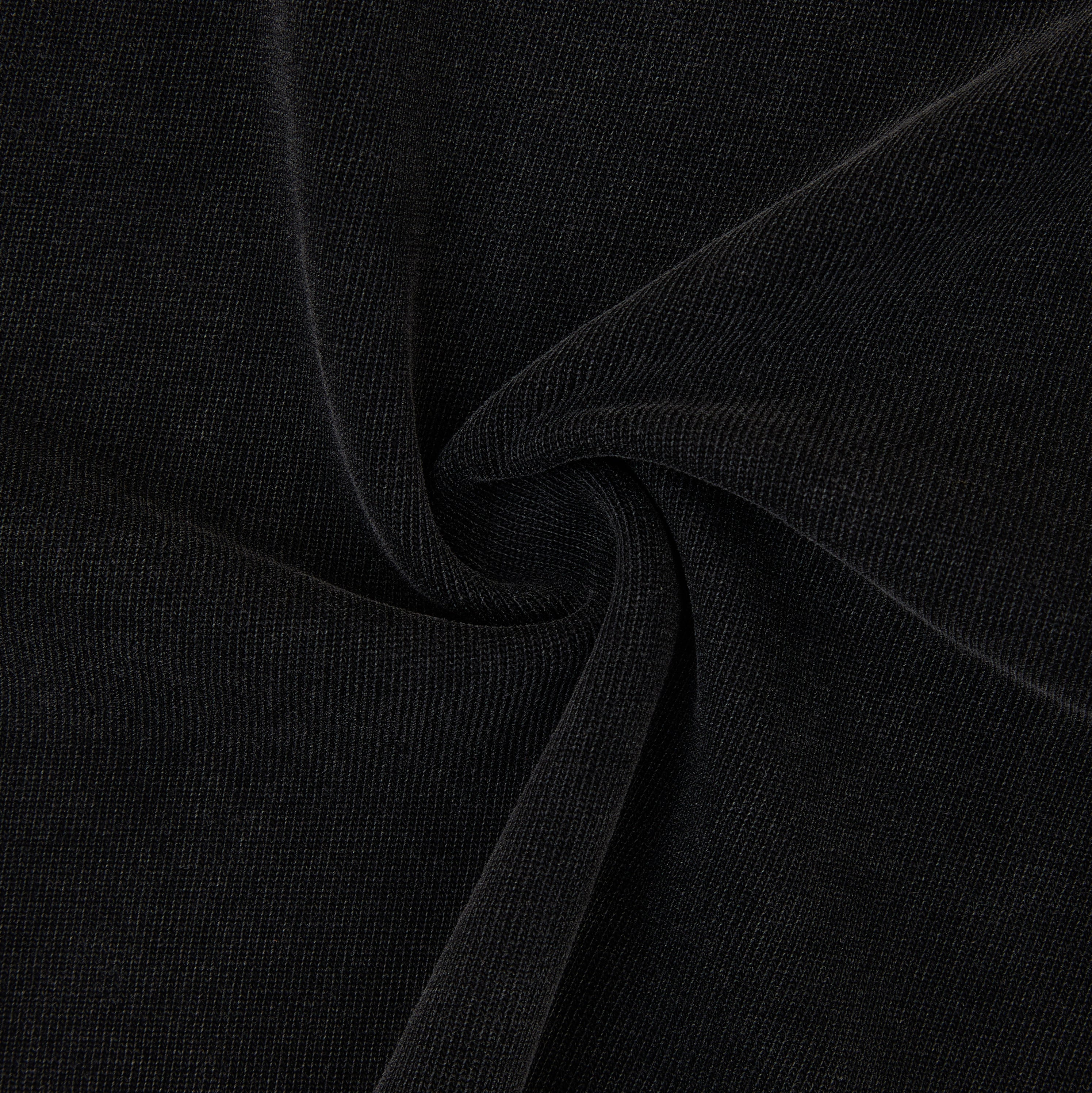 Close-up of black fabric with a subtle texture