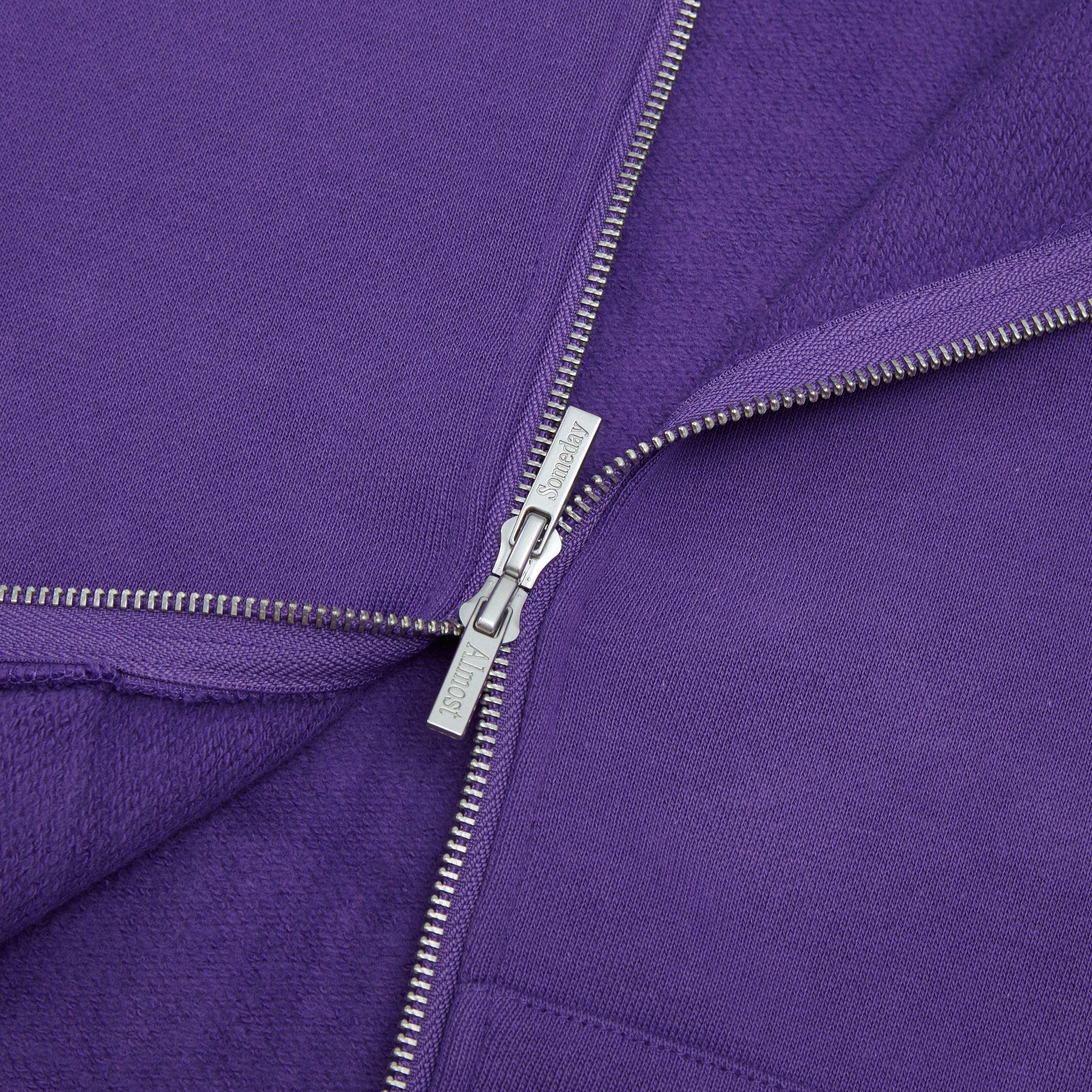 Heaven Sent Zip-Up Hoodie (Purple) – ALMOST SOMEDAY