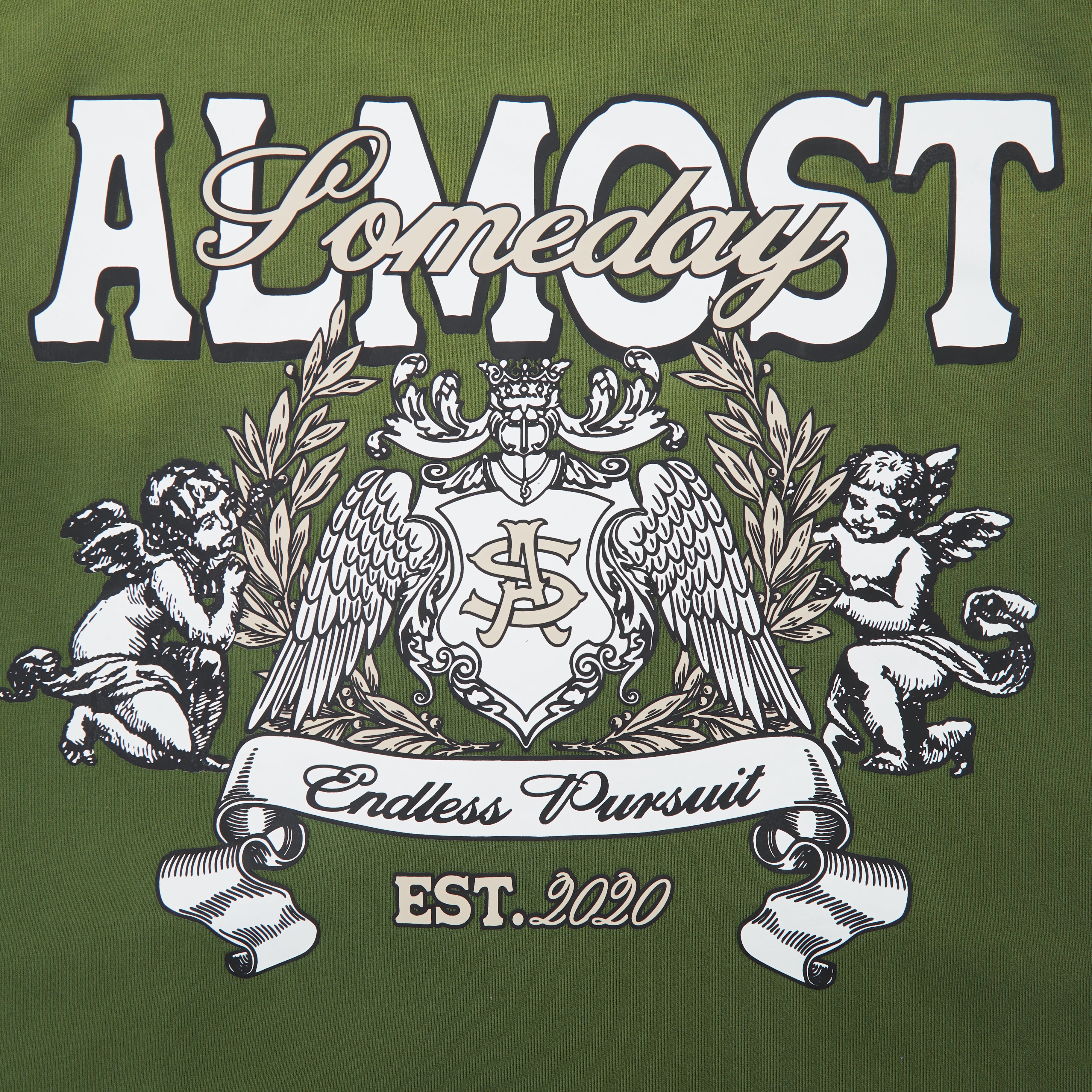 Endless ZipUp Hoodie (Sun Fade Olive) – ALMOST SOMEDAY