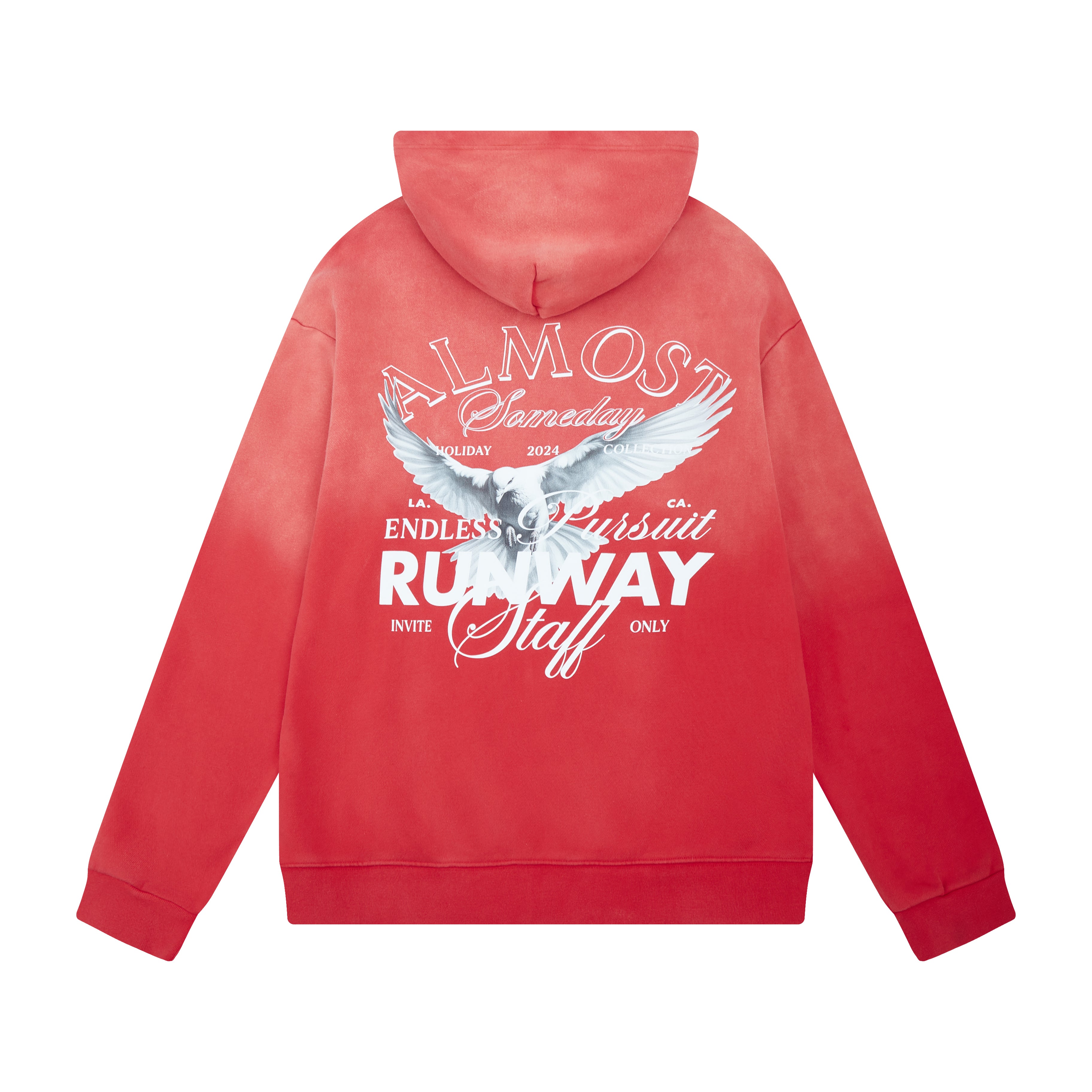 トップス THE RED THERED S w zip hoodie long Fleece Oversized Zip Hoodie | Red – Khy