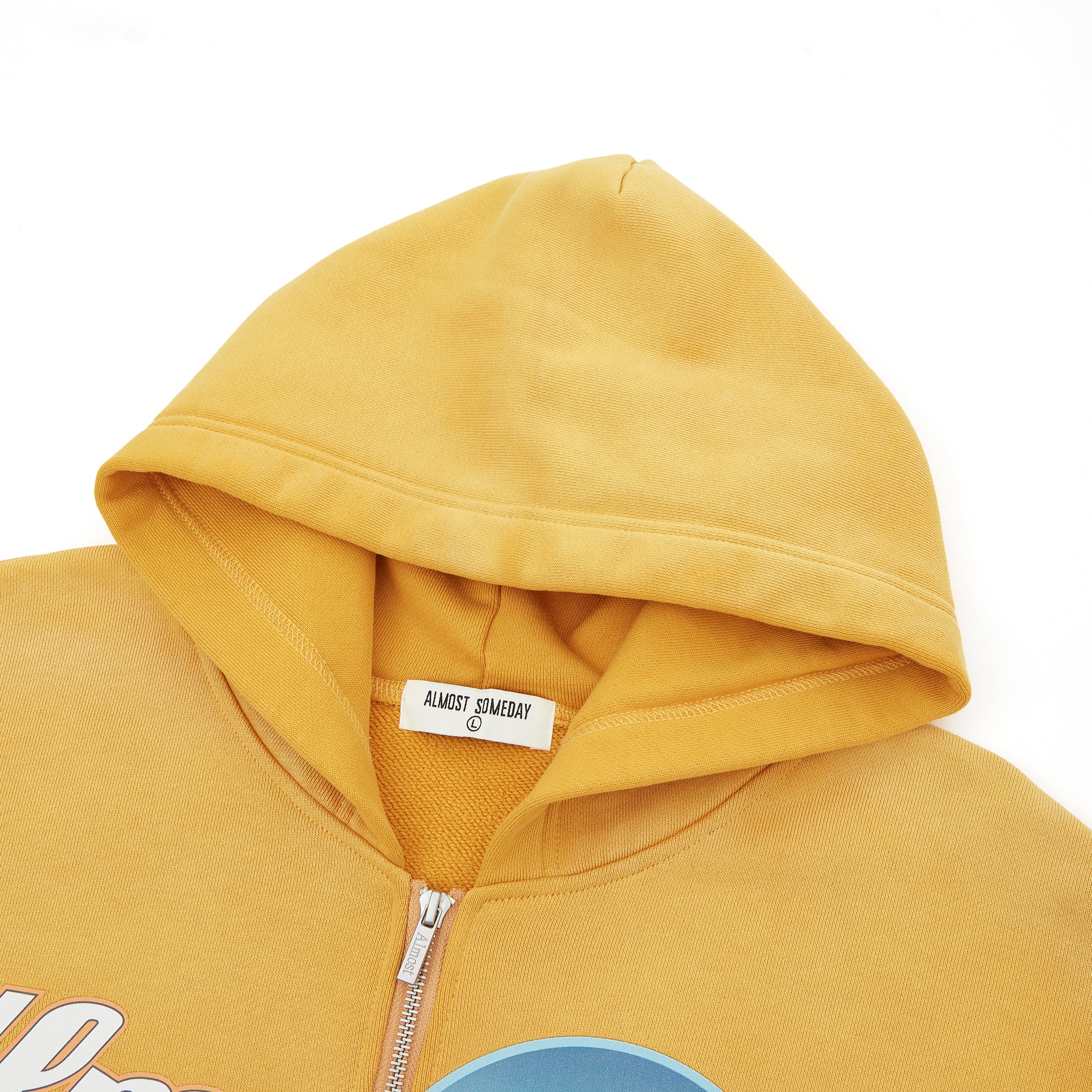Midnight ZipUp Hoodie (Sun Fade Yellow) – ALMOST SOMEDAY