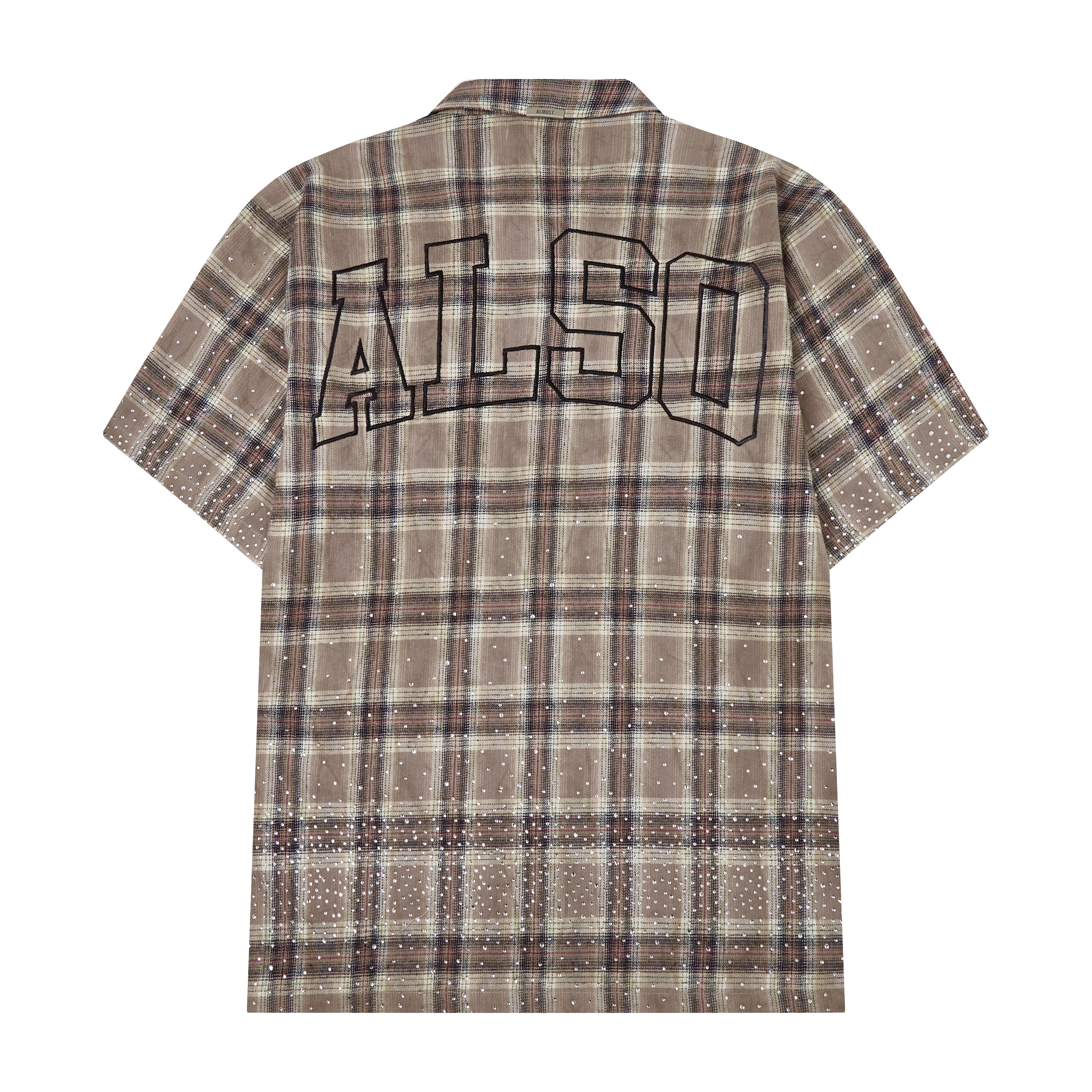 Solomon Rhinestone Flannel (Brown) – ALMOST SOMEDAY