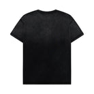 Black t-shirt on a white background