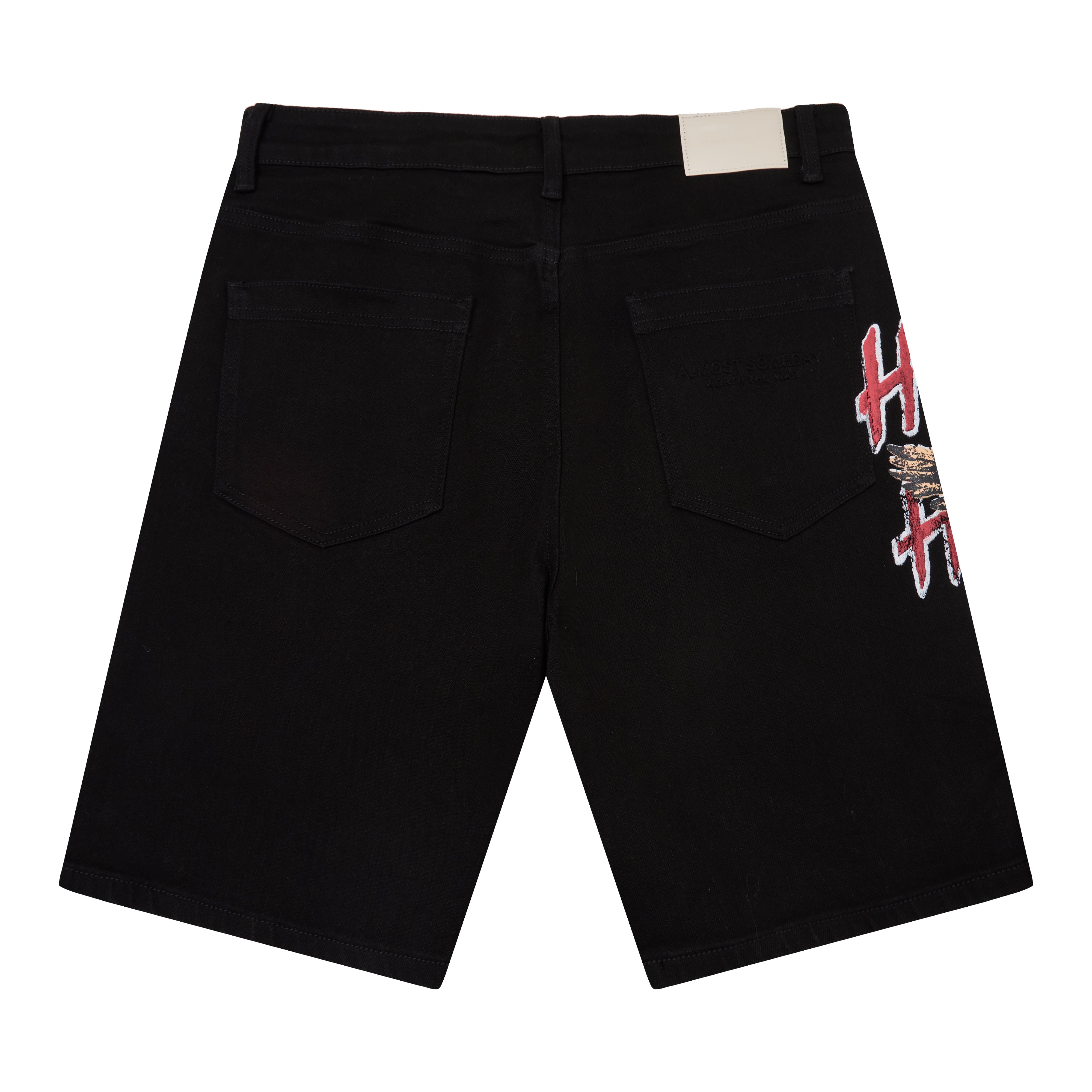 Highway To Heaven Denim Jorts - Black – ALMOST SOMEDAY