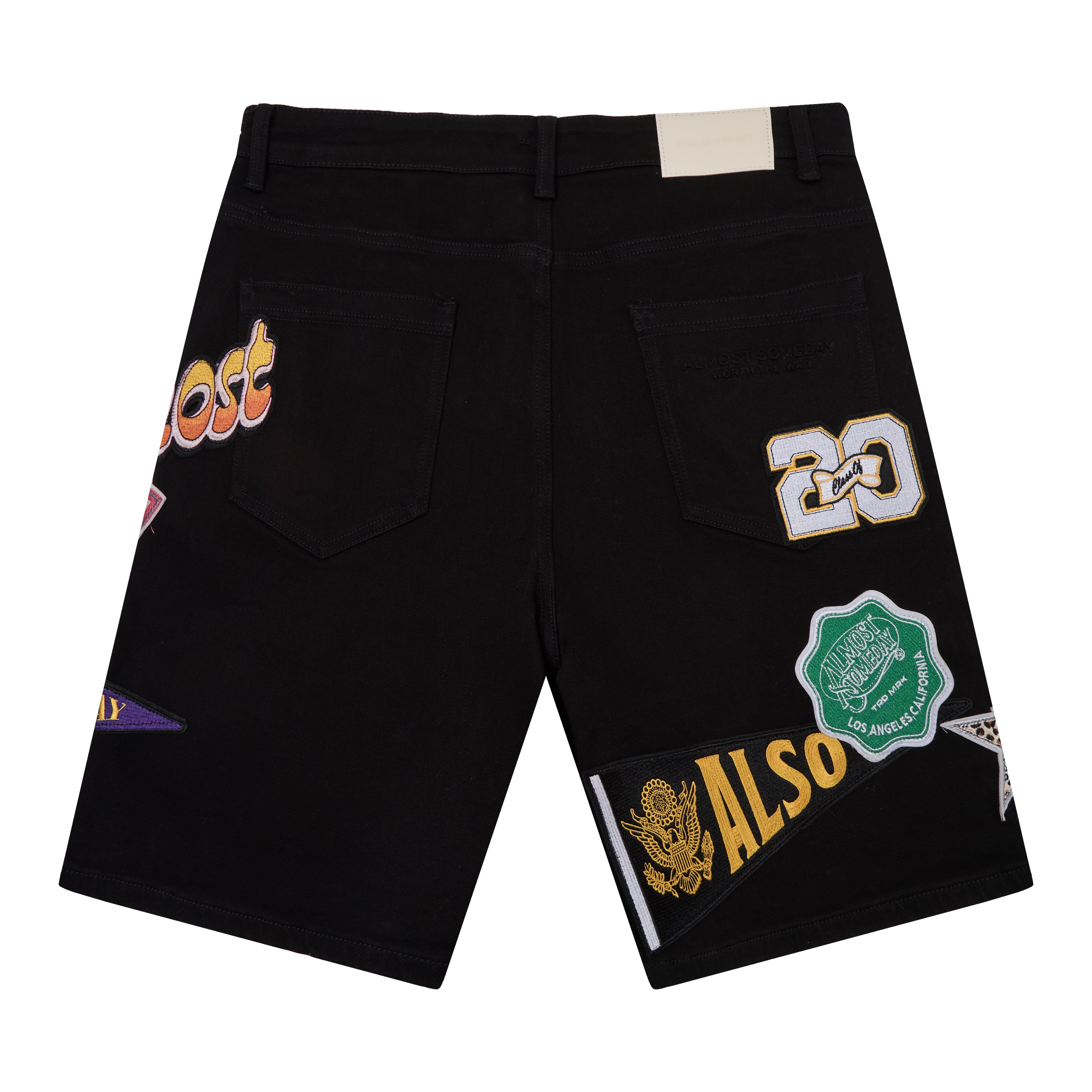 Pennant Denim Jorts - Black – ALMOST SOMEDAY