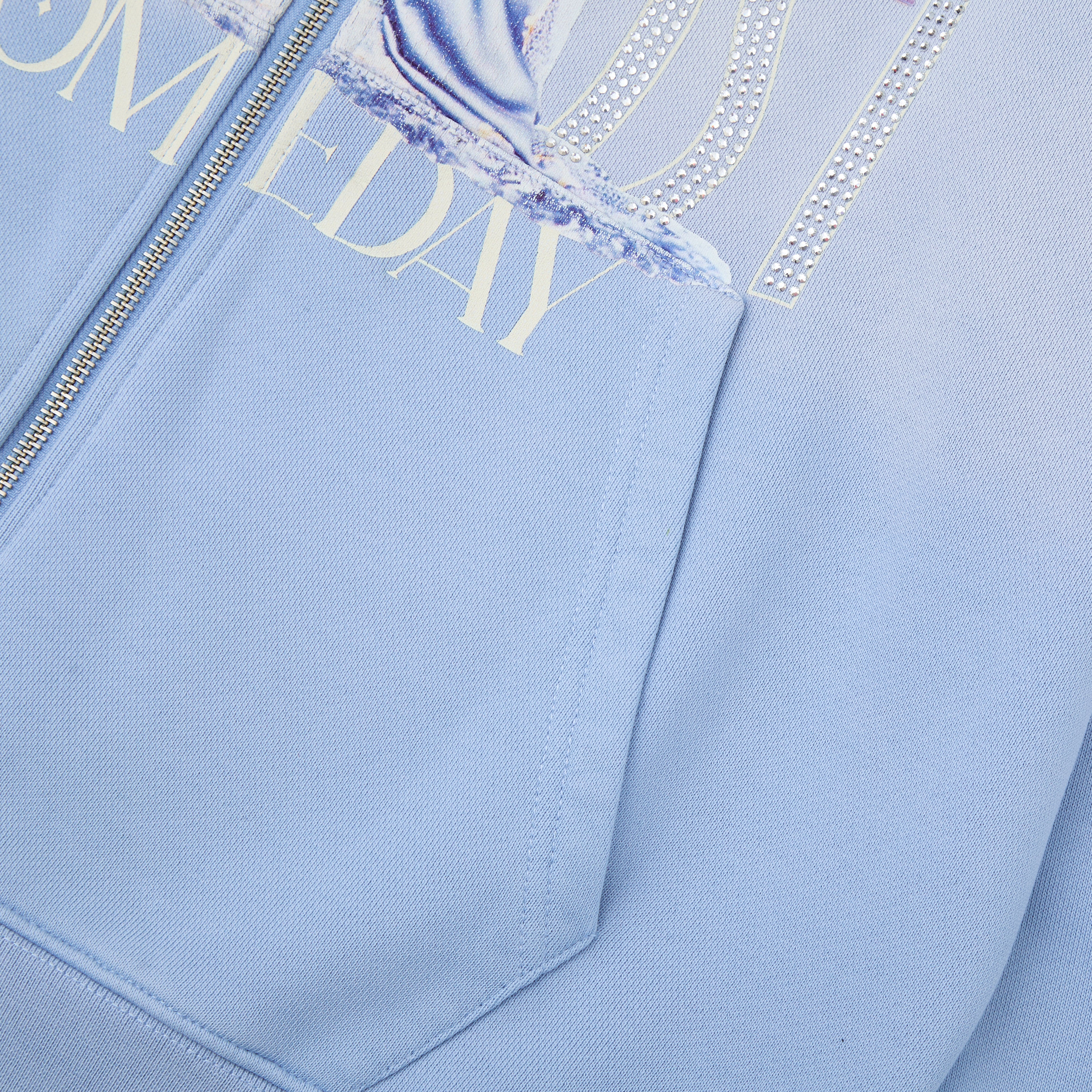 Highclass Zip-Up Hoodie - Sun Fade Blue – ALMOST SOMEDAY