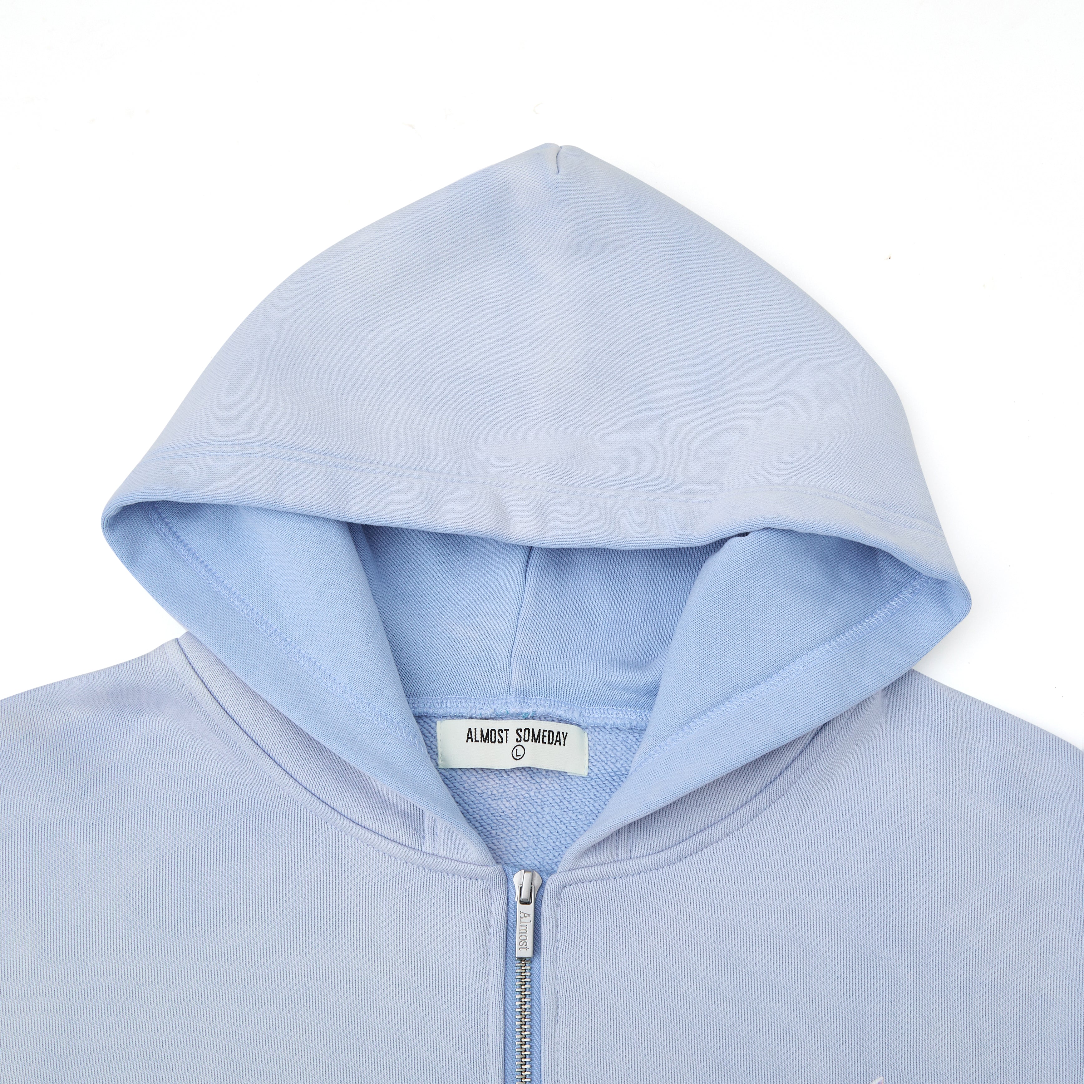 Highclass Zip-Up Hoodie - Sun Fade Blue – ALMOST SOMEDAY