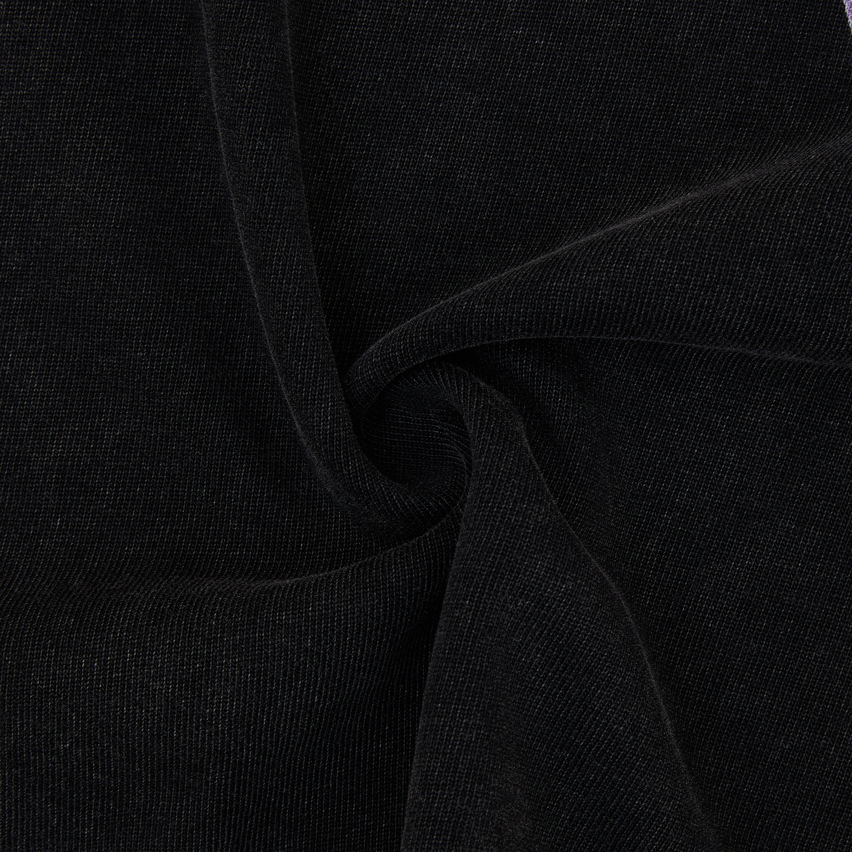 Close-up of black fabric with folds