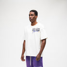 ALMOST SOMEDAY Soho Tee in Cream, back view