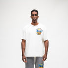 ALMOST SOMEDAY World Tee in Cream, front view