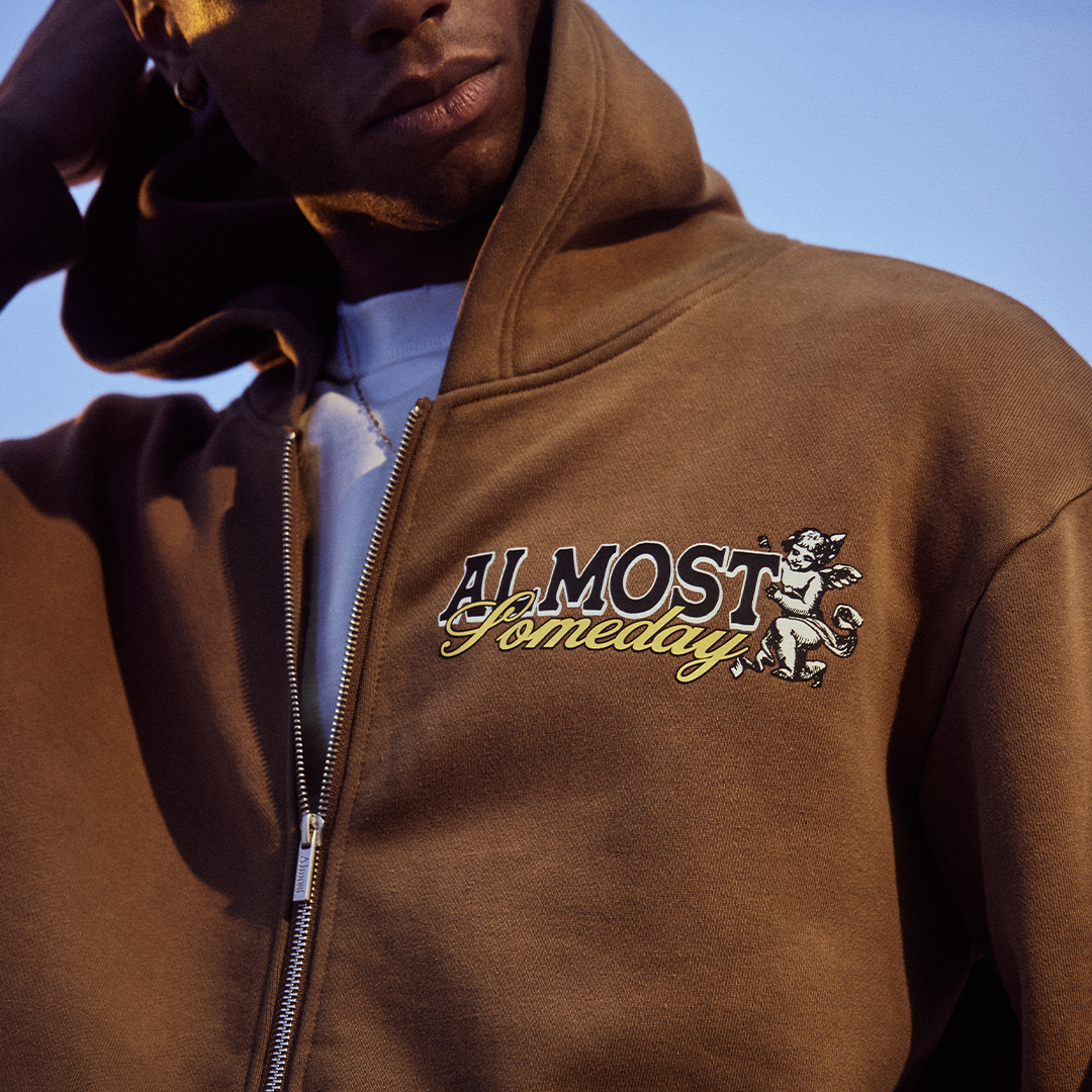 Endless ZipUp Hoodie (Sun Fade Brown) – ALMOST SOMEDAY Endless ZipUp Hoodie (Sun Fade Brown) – ALMOST SOMEDAY
