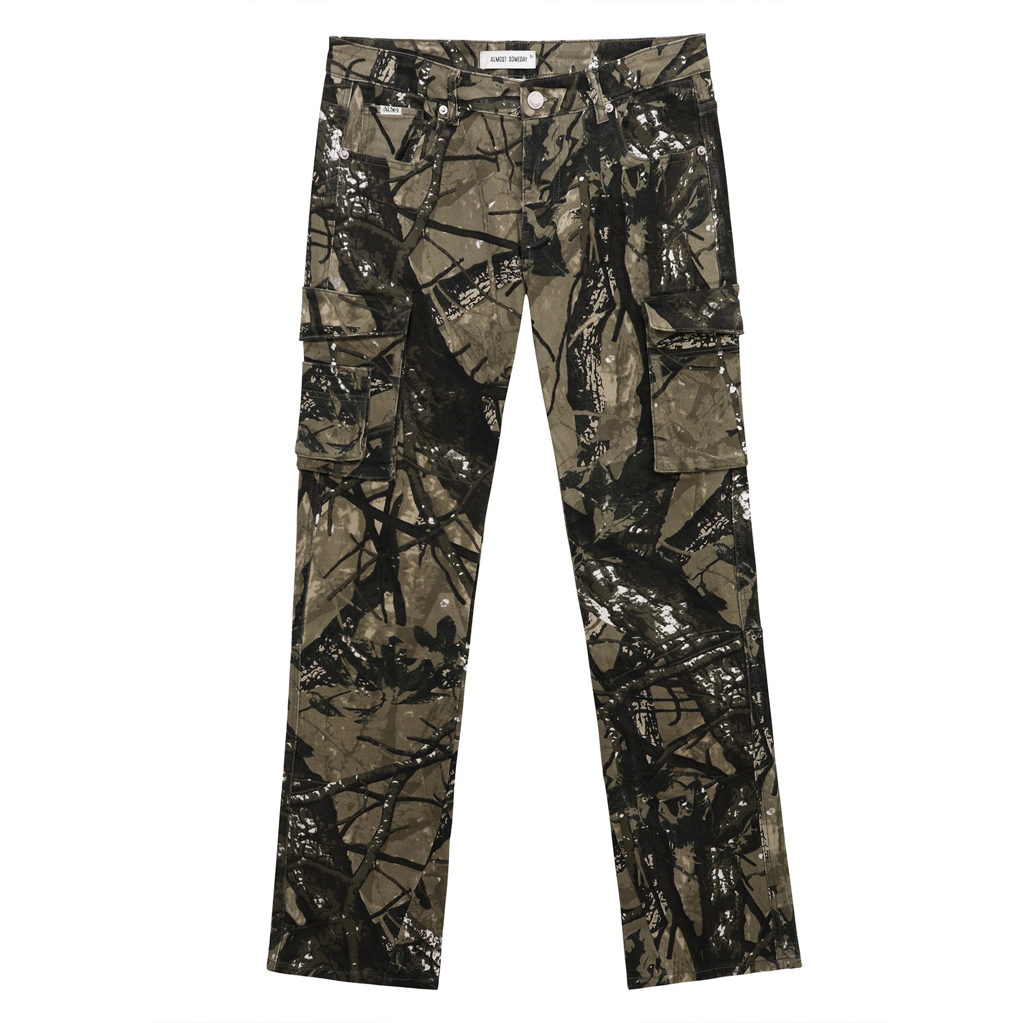 Gather Cargo Flare Jean (Green)
