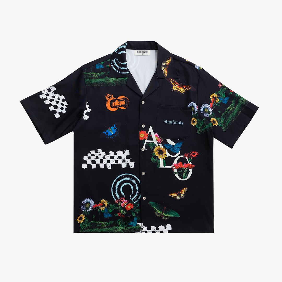 Bloom Button Up (Black)