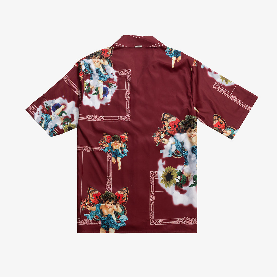 Venetian Button Up (Maroon)