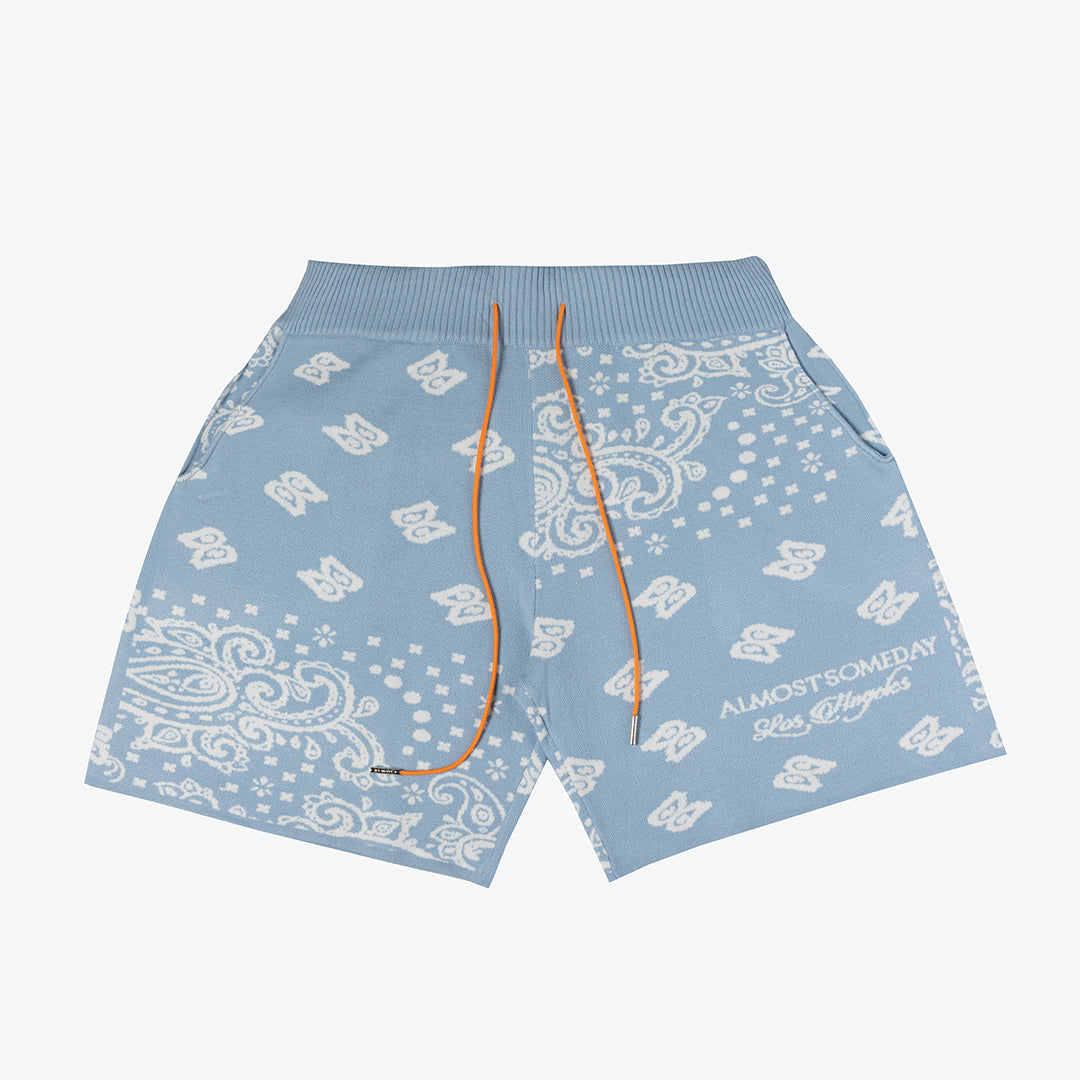 Saint Knit Shorts (Baby Blue)