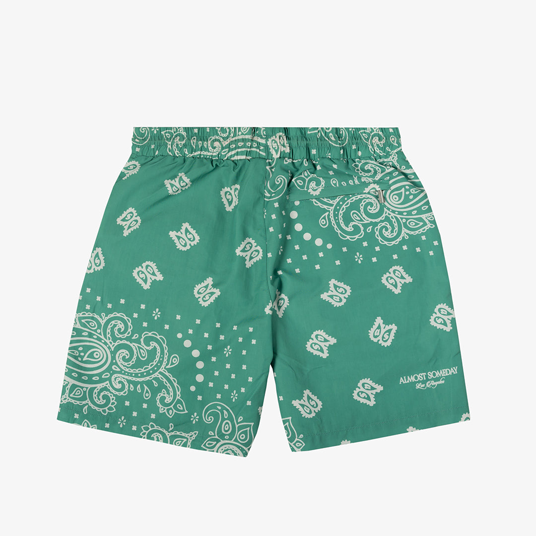 Sinner Nylon Shorts (Teal)