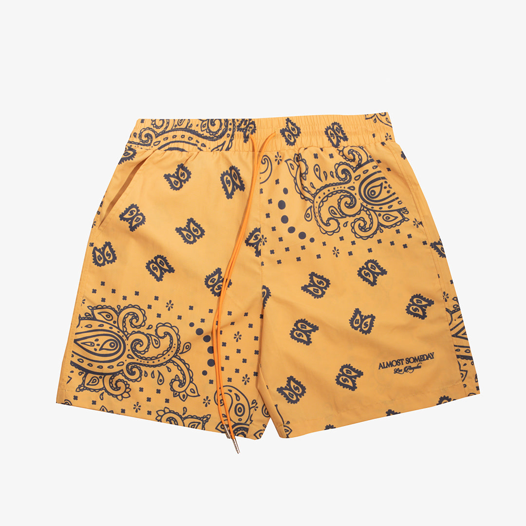 Sinner Nylon Shorts (Yellow)