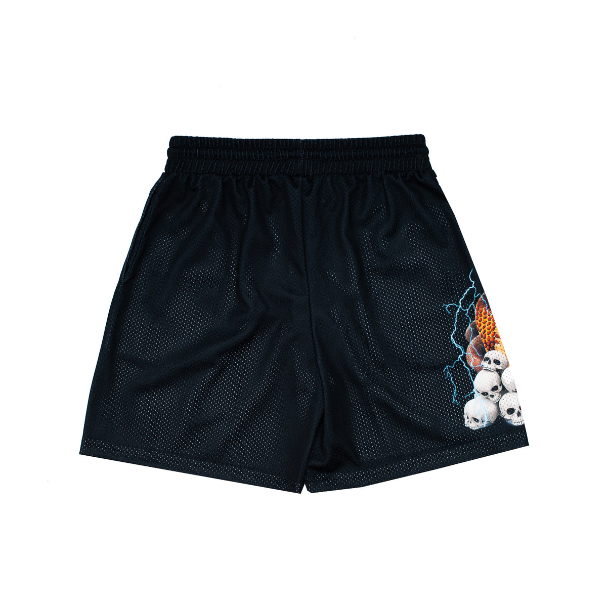 Cobra Mesh Shorts - Black - ALMOST SOMEDAY