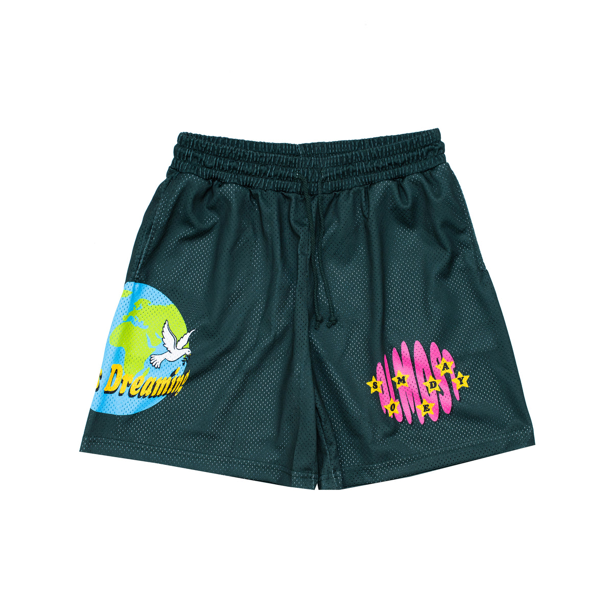 Dreaming Mesh Shorts - Pine - ALMOST SOMEDAY