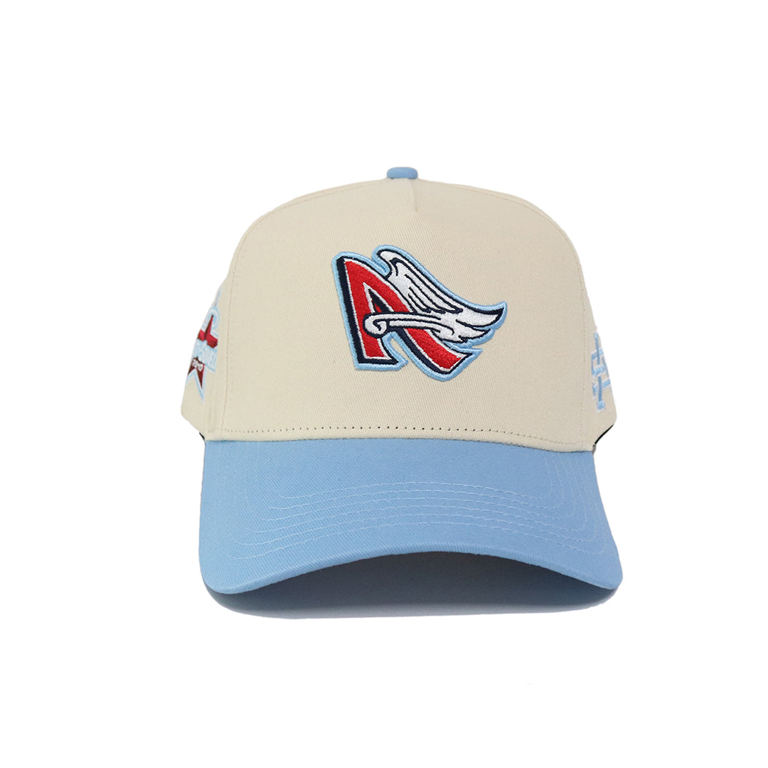 Angels World Series Snapback (Cream/Sky Blue) - ALMOST SOMEDAY