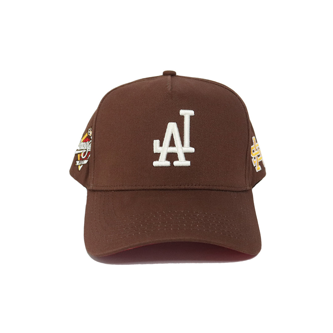 LA World Series Snapback (Brown/Red) - ALMOST SOMEDAY