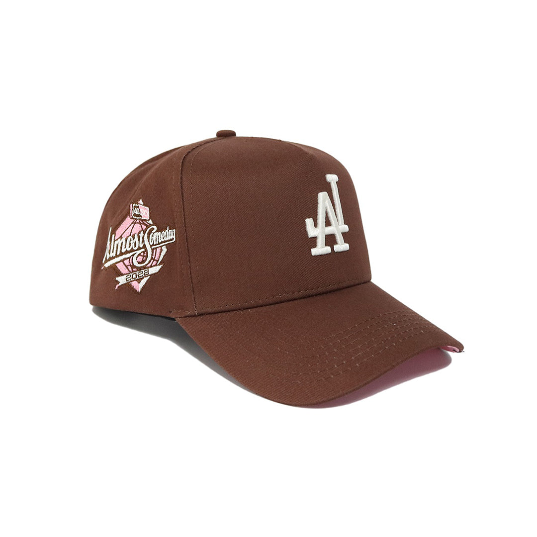 LA World Series Snapback (Brown/Pink) - ALMOST SOMEDAY