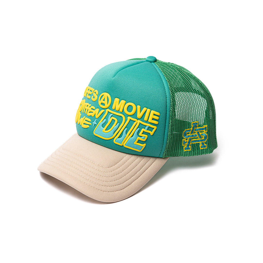 Life's A Movie Trucker (Teal/Cream)