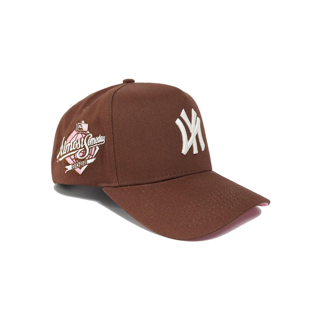 NY World Series Snapback (Brown/Pink) - ALMOST SOMEDAY