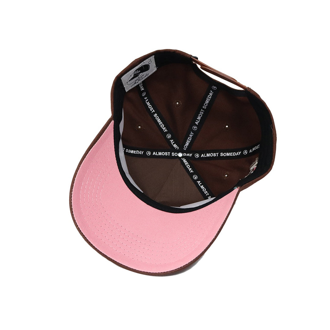 NY World Series Snapback (Brown/Pink) - ALMOST SOMEDAY