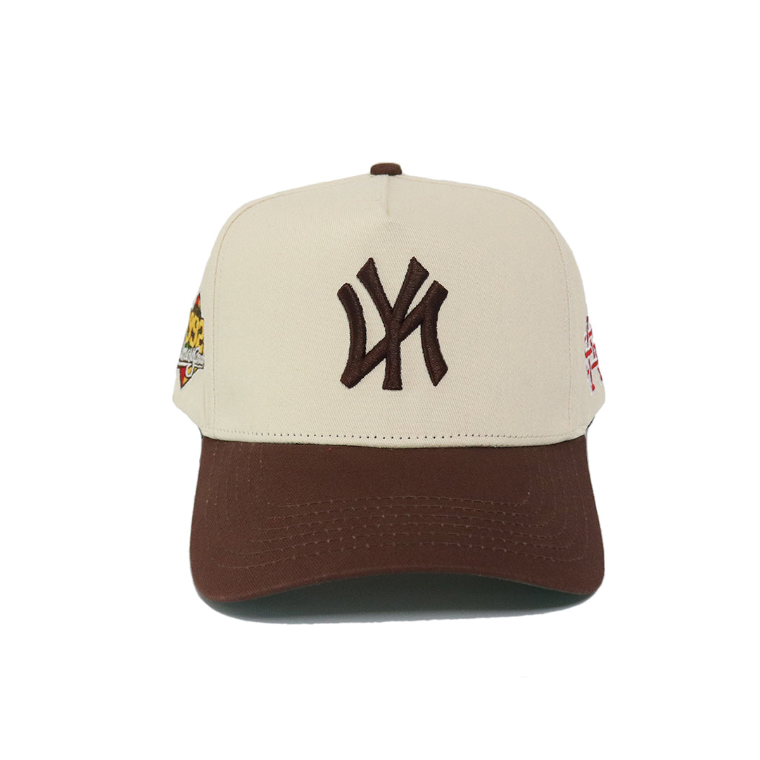 NY World Series Snapback (Cream/Brown) - ALMOST SOMEDAY