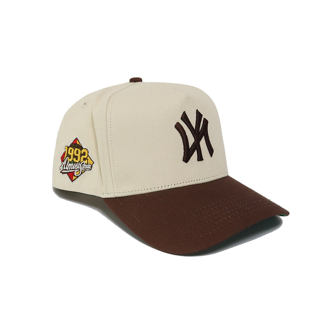 NY World Series Snapback (Cream/Brown) - ALMOST SOMEDAY